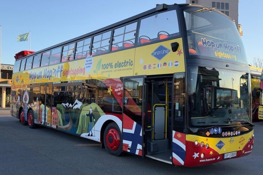 Oslo: 24 hours Hop-On Hop-Off Sightseeing Bus Ticket Gray Line 1
