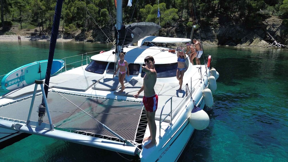 Picture 2 for Activity Sithonia: Private Luxury Catamaran Cruise (3, 5, or 7 Hours) 5