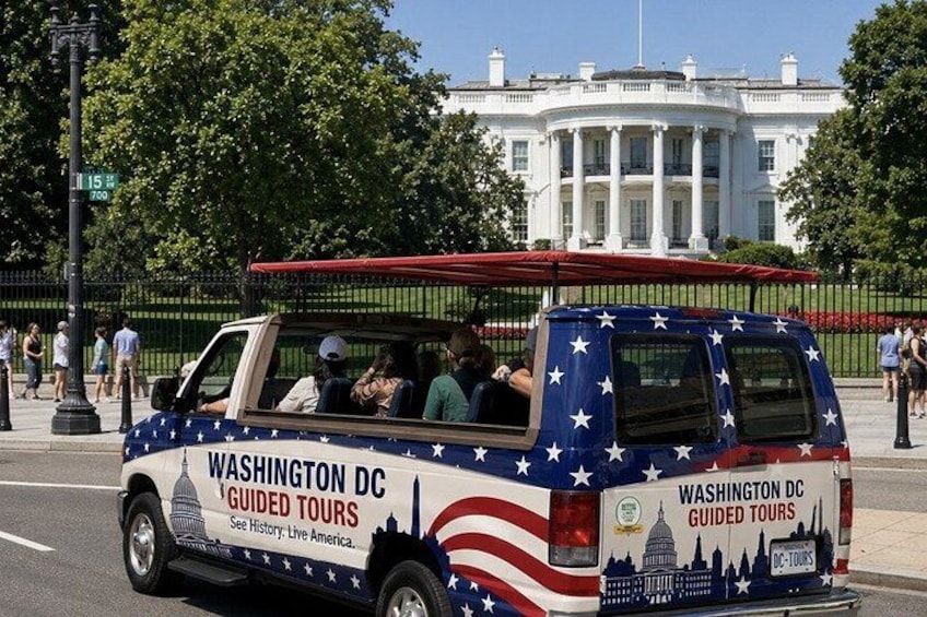 Washington DC Monuments Open-Air Sightseeing Guided Tour 4