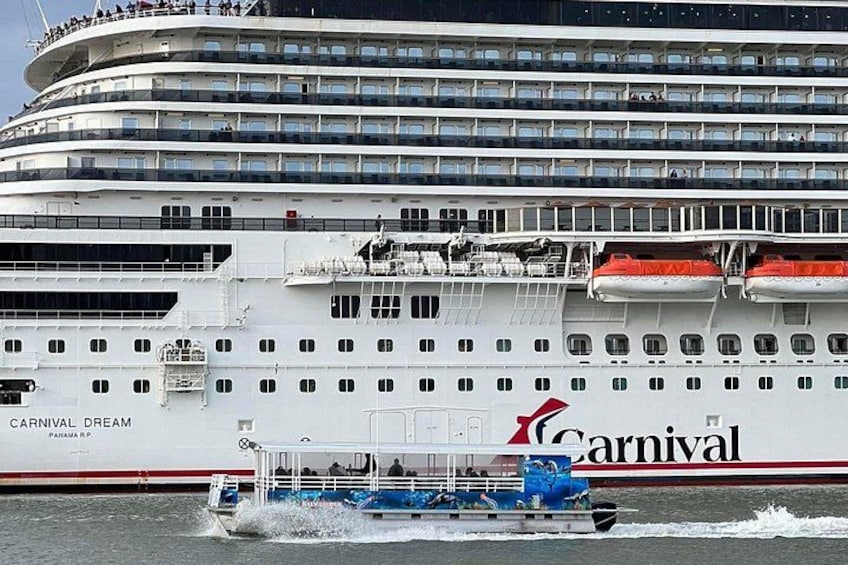 Next to the Cruise ship 1