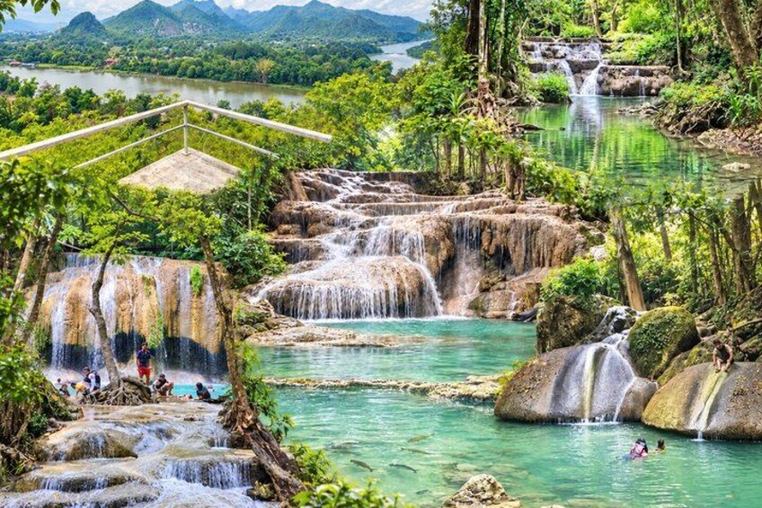 Karnchanaburi Private Erawan Waterfall and Boat Tour,Riverkwai 1