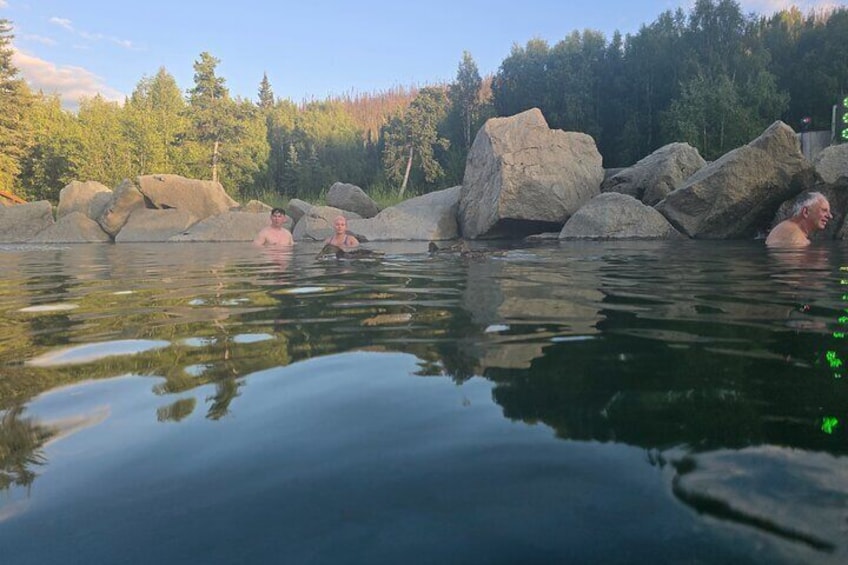 Midnight Sun Magic Chena Hot Springs Soak and Ice Museum Tour 3