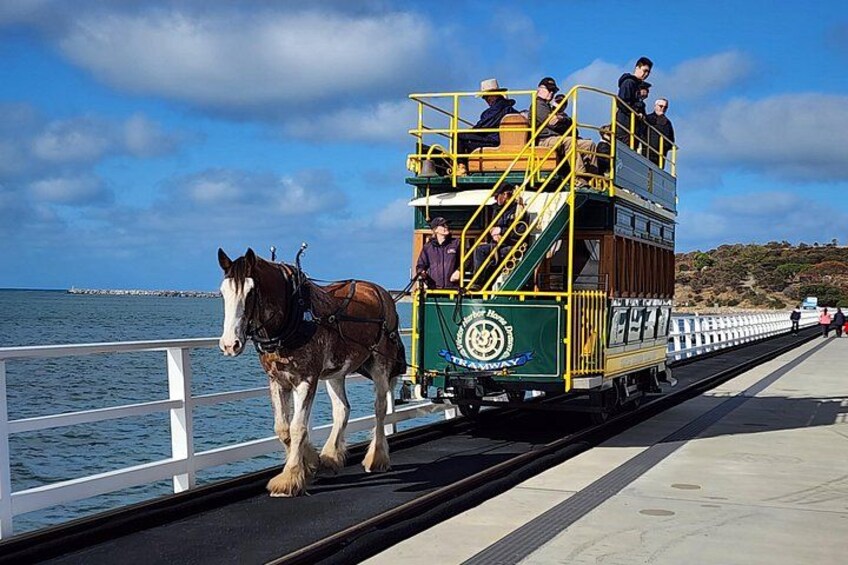 Horse-drawn tram at Victor Harbor 1