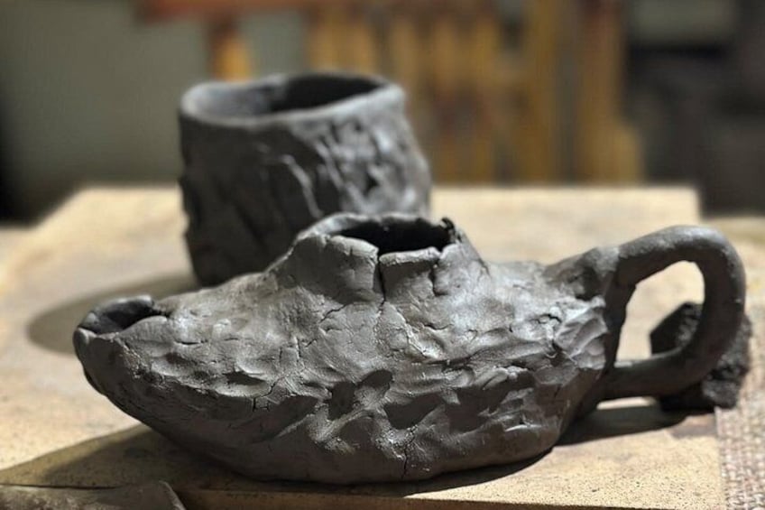 Japanese Pottery Kurinuki Workshop at Gilgamesh Art Cafe in Amman 2