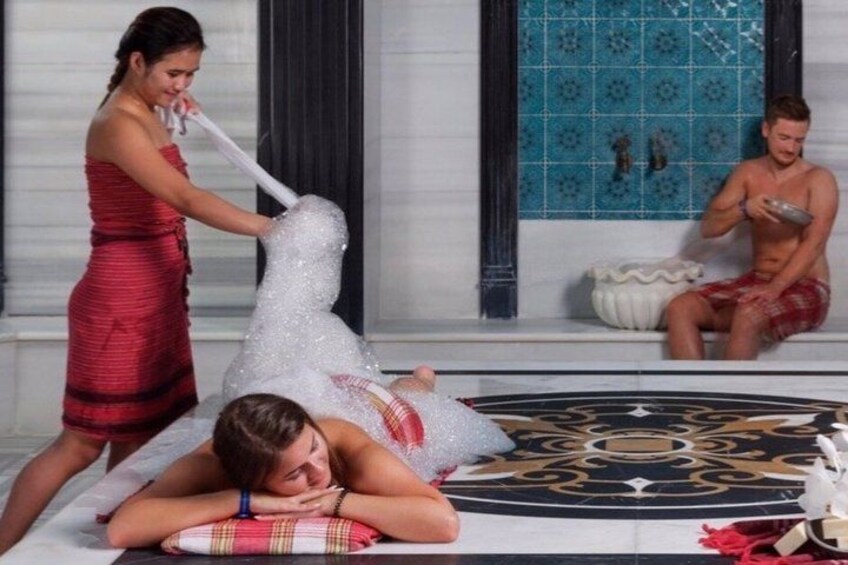 Side Turkish Bath with Massage, Sauna and Free Hotel Transfer 2