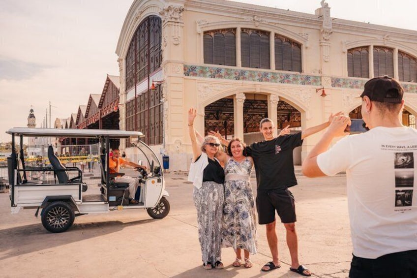 Valencia PRIVATE tour 1 hour explore the city by Tuk and Flow 4
