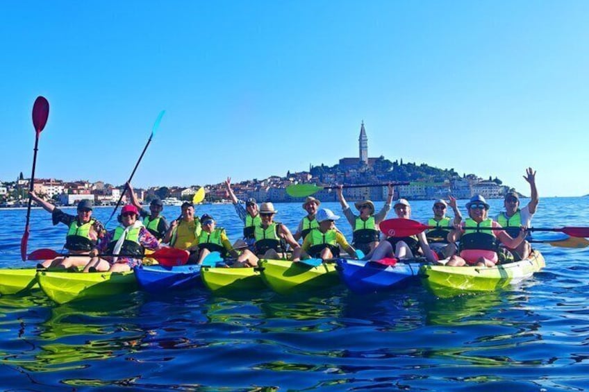 Rovinj amazing kayak tour-free drink &snorkeling &jumps &photos 2