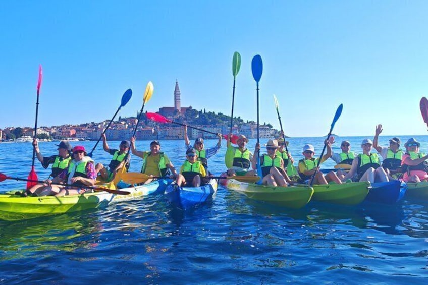 Rovinj amazing kayak tour-free drink &snorkeling &jumps &photos 3