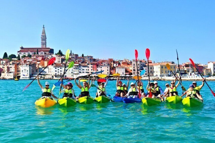 Rovinj amazing kayak tour-free drink &snorkeling &jumps &photos 5