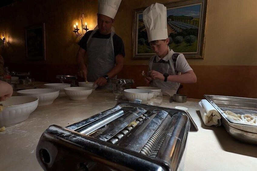 Tuscan, Italian, tiramisu cooking class and tasting 3 wines 2
