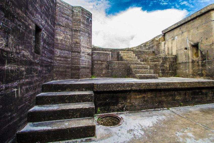 Steps leading to a forward gun emplacement 2