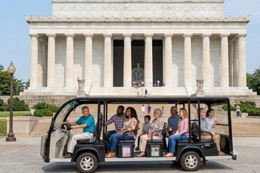 DC History & Monuments Open Air Guided Small Group Cart Tour 1
