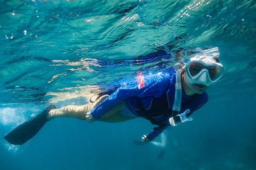 floating over the crystal clear waters of Arraial do Cabo 2