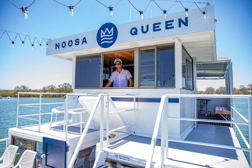 Captain Dan on the Noosa Queen 2