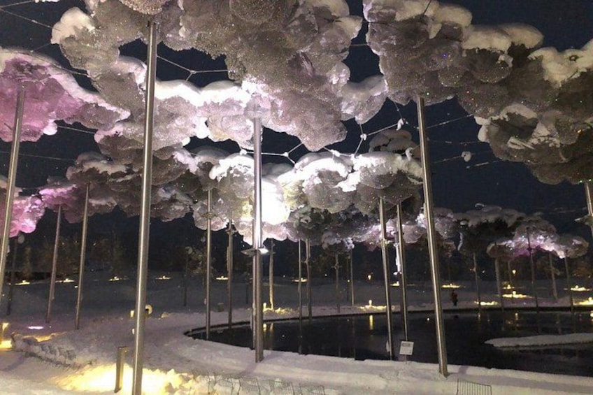 Crystal clouds park winter 2