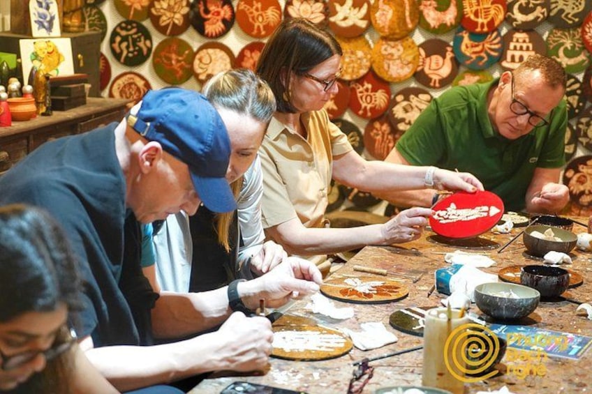 Incense Village, Conical Hat, Lacquer Art, SMALL GROUP From Hanoi 4