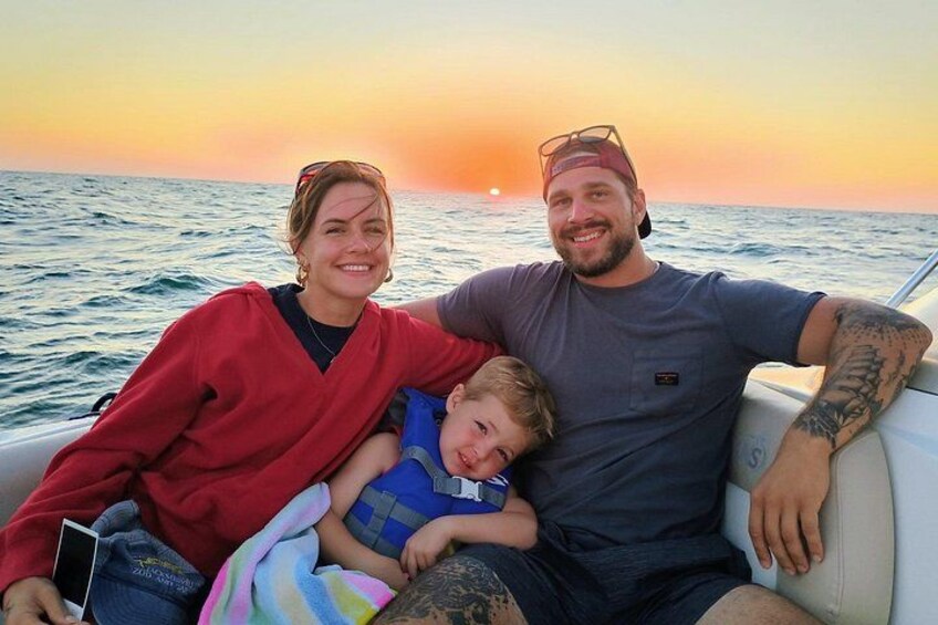 Sunset on the Gulf done right: private cruise with Captain Clearwater on Salt Therapy. Watch for dolphins, glide the Narrows, and toast the sky—safe, smooth, and never crowded. 1