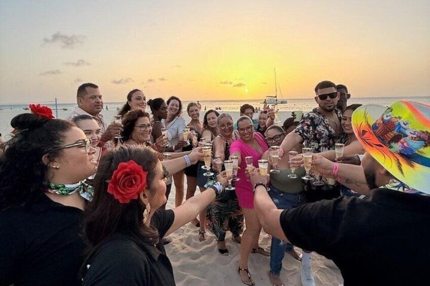 Sunset Party Bus tour with Champagne toast on the beach & Karaoke 1