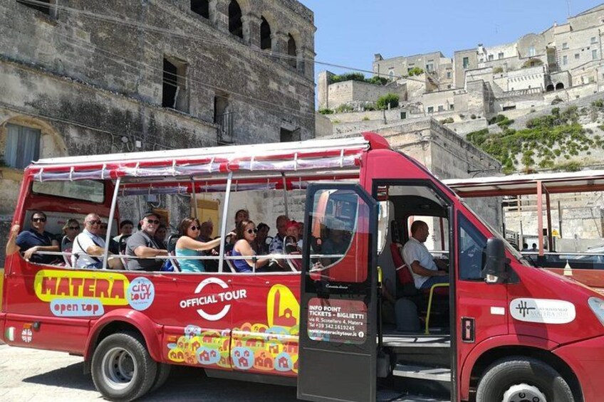 Panoramic Tour of the Sassi of Matera in Open-Bus with House-Cave 2