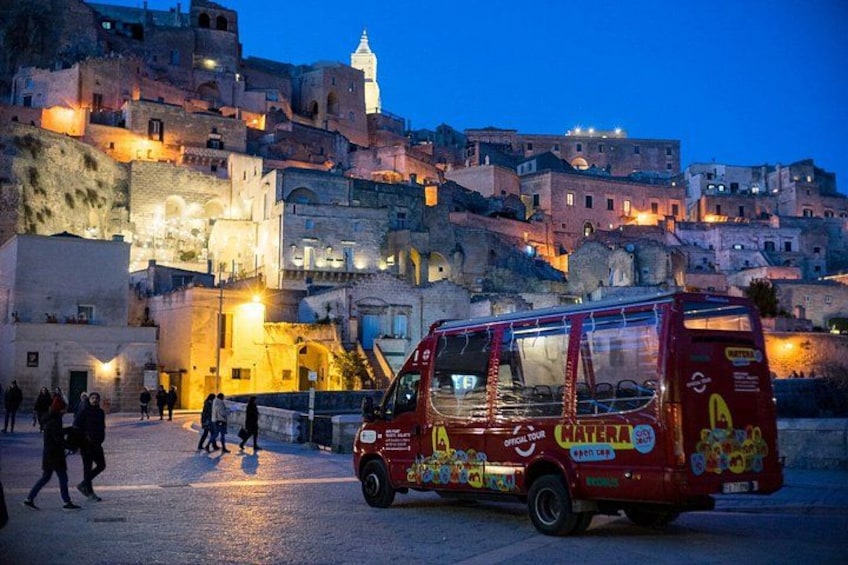 Panoramic Tour of the Sassi of Matera in Open-Bus with House-Cave 2
