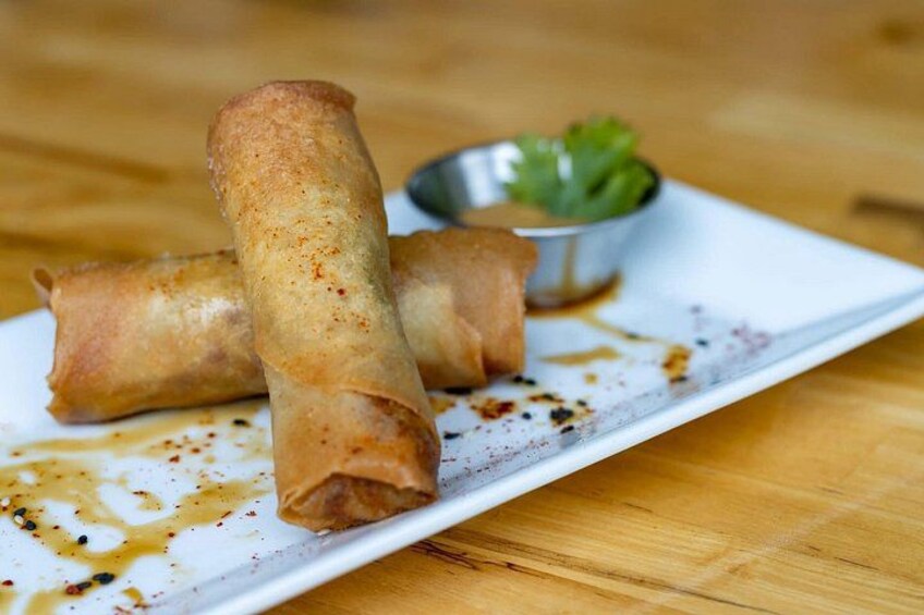 Braised Pot Roast egg rolls from 86 Forks Bar + Table 2