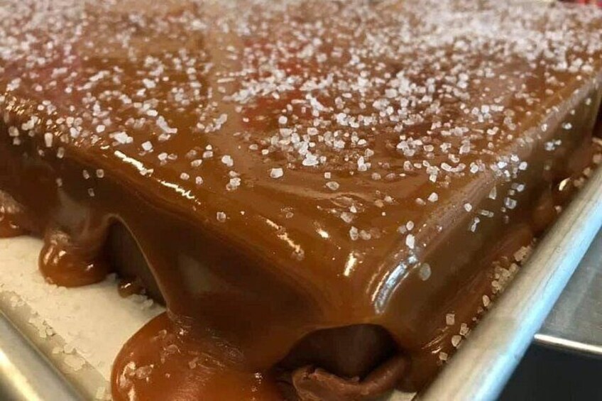 Sea salt caramel dark chocolate fudge from Bubba's Sweet Spot. 2