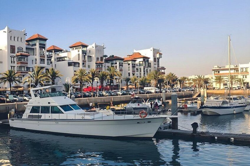 Agadir Yacht Cruise with Swimming Fishing and Lunch on Sitatunga 5