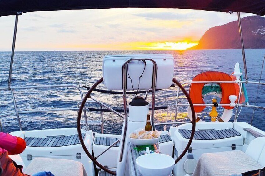 Sunset from the boat
3