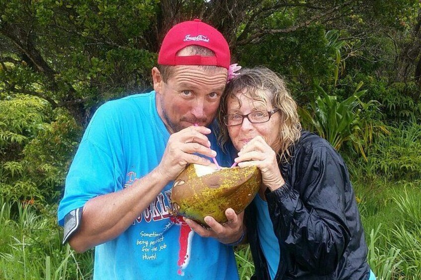 Be rewarded with a cold coconut after your private custom hike! 4