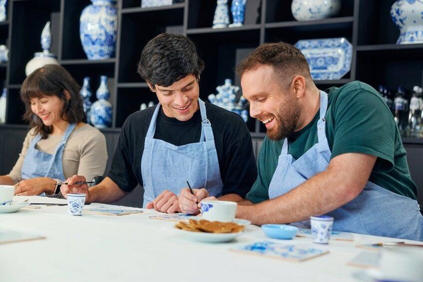 Amsterdam Traditional Dutch Blue Tile Painting Workshop 2