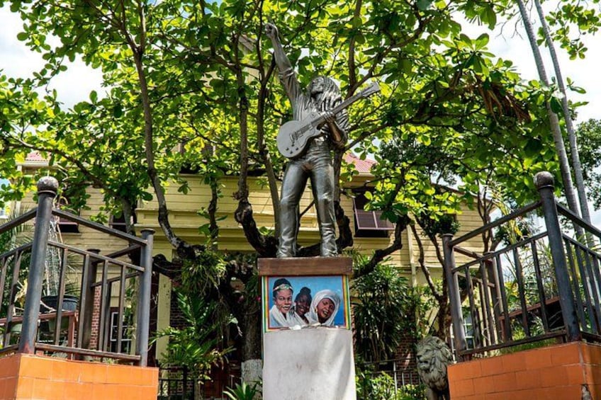 Stop by and take a photo with life size statue of Bob Marley. 3
