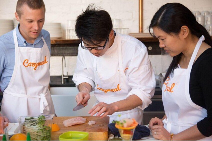Luxury Seafood Cooking Class With Dessert (4-Course Meal) 1