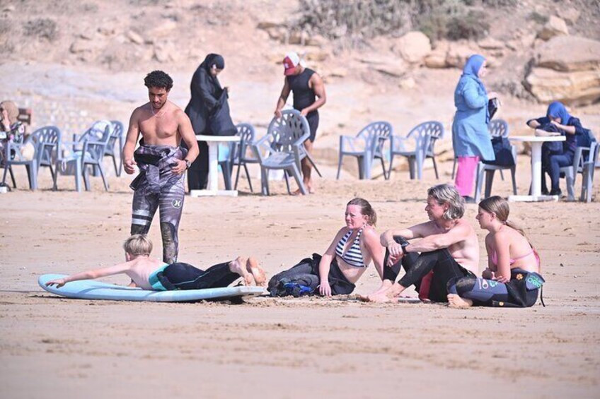 Surf Activity in Panorama Beach Taghazout Morocco 3