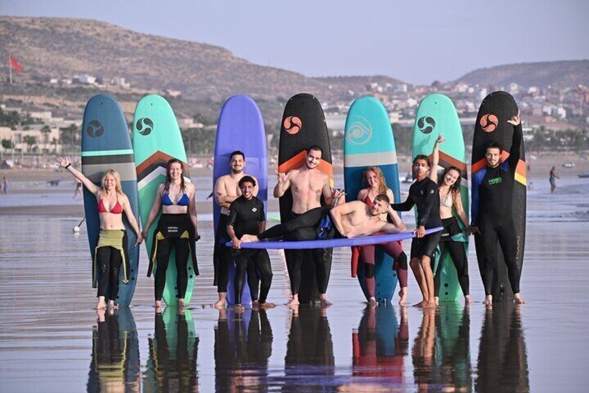 Surf Activity in Panorama Beach Taghazout Morocco 2