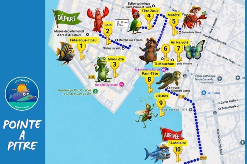 Visit Pointe-à-Pitre with a fun and fun track game! 2