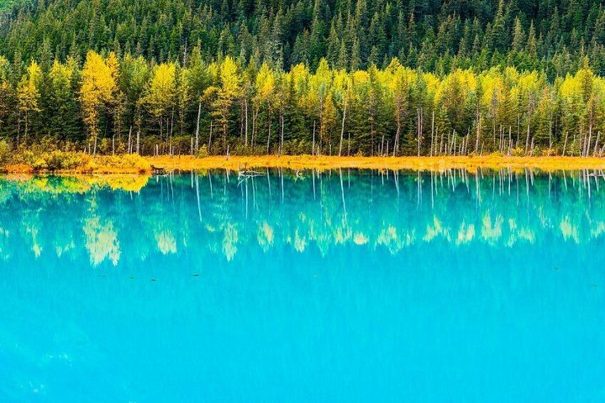 Reflections on lake in Portage Valley 3