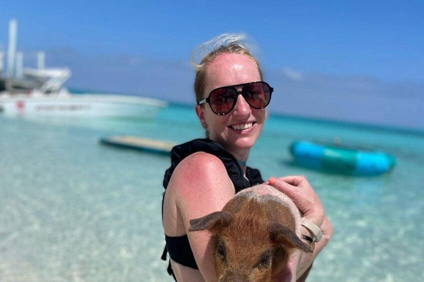 3 islands Tour with snorkelling ,Pigs, Turtles & beach club lunch 3