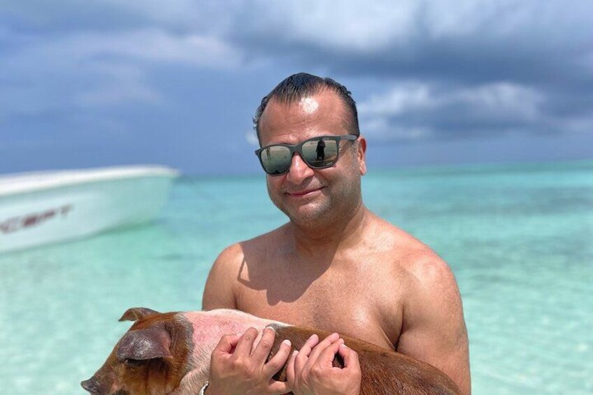 3 islands Tour with snorkelling ,Pigs, Turtles & beach club lunch 5
