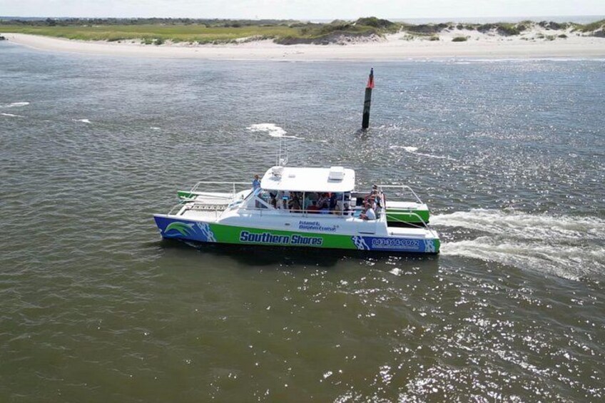 Catamaran Dolphin Cruise in Myrtle Beach with Barrier Island Stop 4