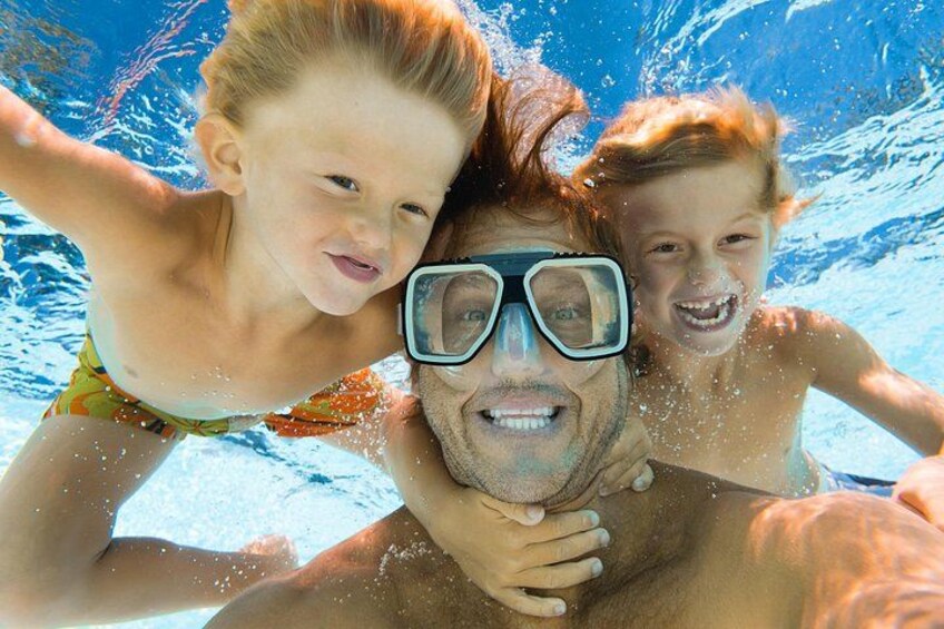 Snorkeling FUN for the entire family. If you can swim, you can snorkel. 3