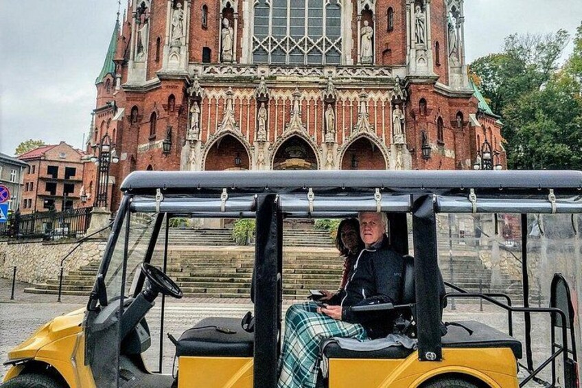 Krakow Jewish Quarter and Ghetto Tour by Electric Golf Cart 4