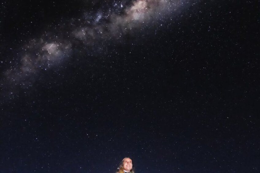 A night sky with stars and the Milky Way. 2
