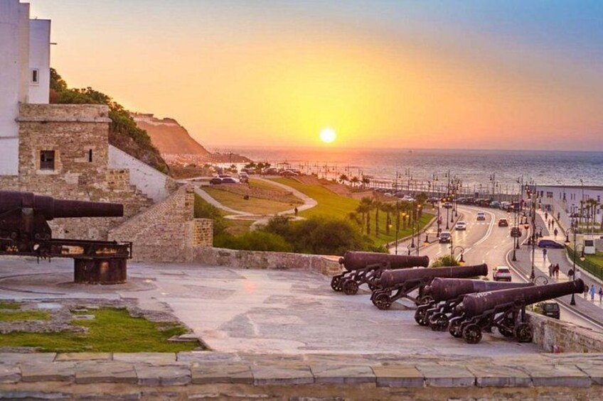 Panoramic view of Tangier’s coastline — where the Atlantic meets the Mediterranean. 1