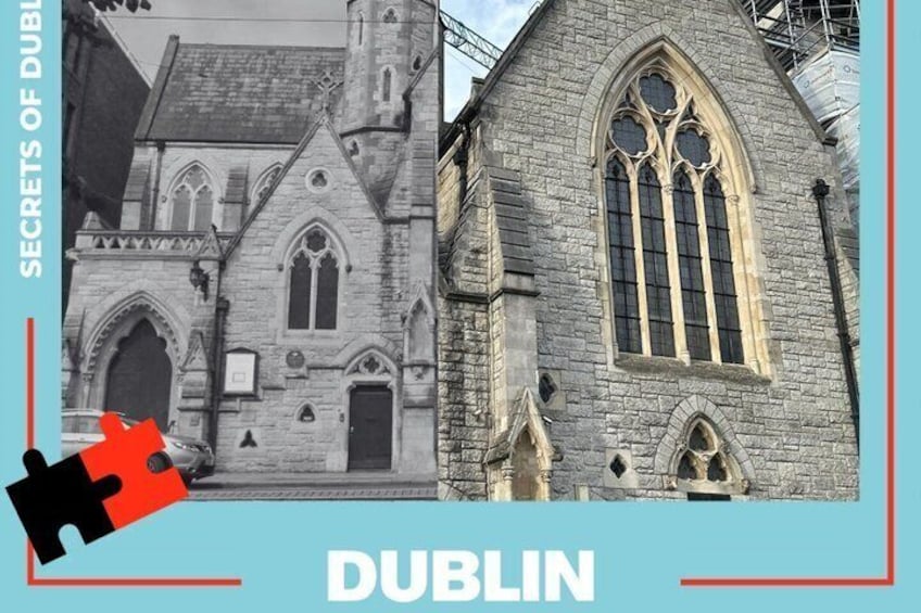 A Gothic-style church with pointed arches and a tall steeple. 2