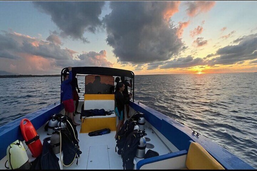 Getting Ready, at the Dive Site  1