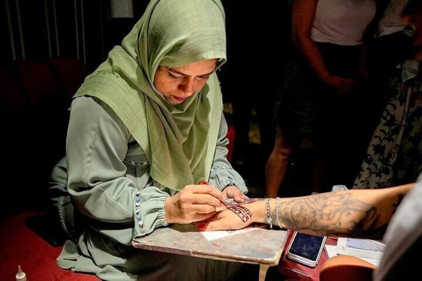 A person getting a manicure. 4