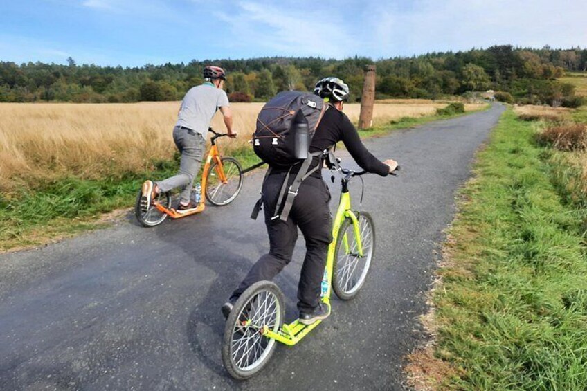 Sněžník, Schneeberg downhill scooter ride 1
