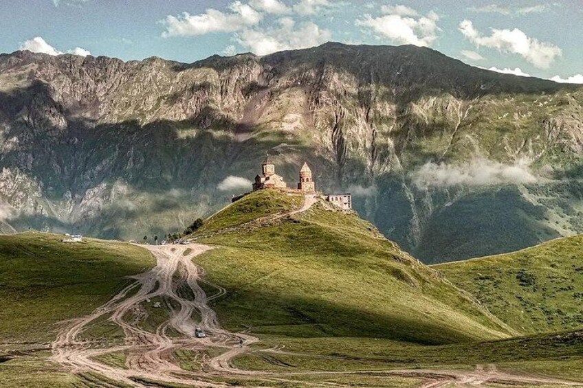 Dariali Monastery Gveleti Waterfall and Gergeti Tour from Kazbegi 4