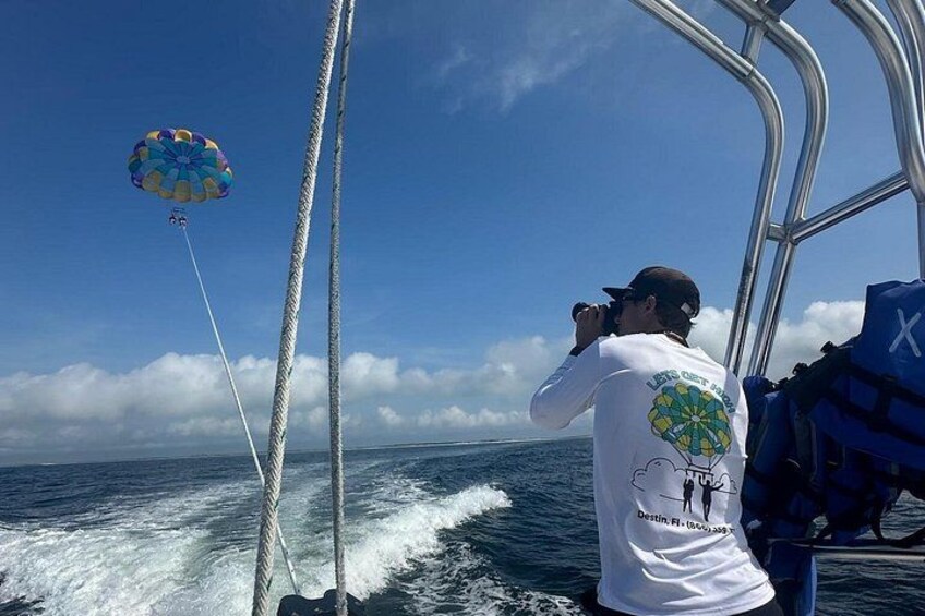 Xtreme H2o Parasailing Departing Adjacent to Crab Island 3