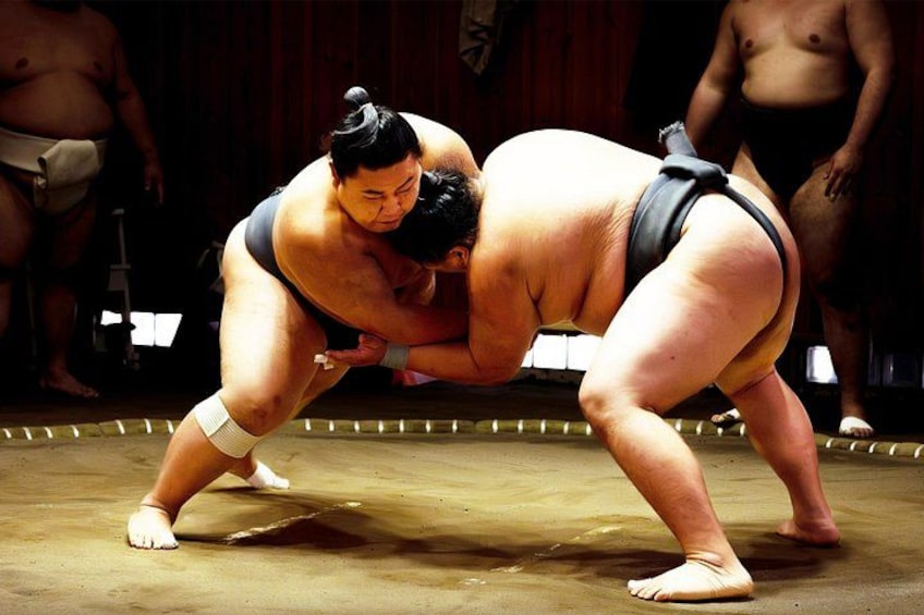 Osaka Sumo Experience with Live Show and Audience Challenge 1